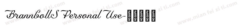 BrannbollSPersonalUse字体转换