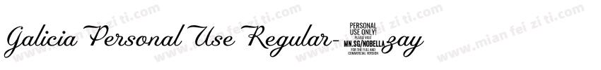 GaliciaPersonalUseRegular-3zayp字体转换