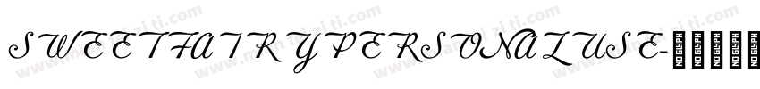 SWEETFAIRYPERSONALUSE字体转换