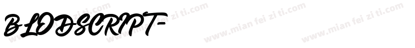BLODSCRIPT字体转换