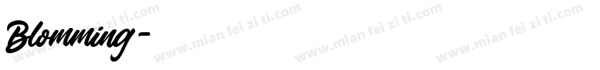 Blomming字体转换