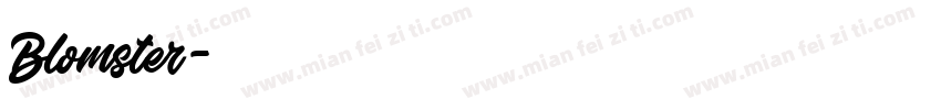 Blomster字体转换
