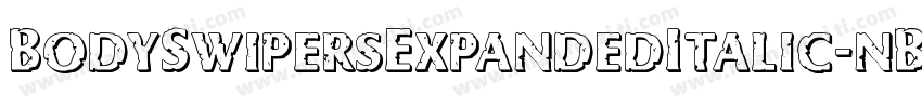 BodySwipersExpandedItalic-nBLR字体转换