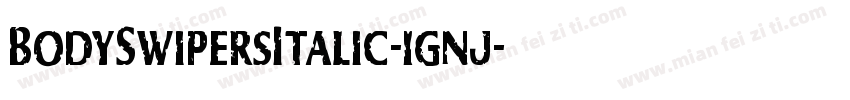 BodySwipersItalic-1gnj字体转换