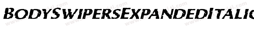 BodySwipersExpandedItalic-nBLR字体转换