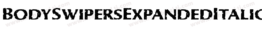 BodySwipersExpandedItalic-nBLR字体转换