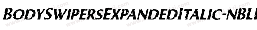 BodySwipersExpandedItalic-nBLR字体转换