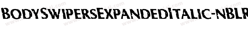 BodySwipersExpandedItalic-nBLR字体转换