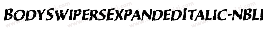 BodySwipersExpandedItalic-nBLR字体转换