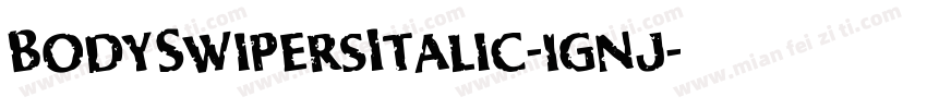 BodySwipersItalic-1gnj字体转换