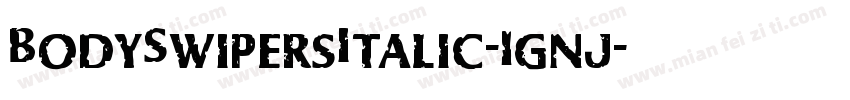 BodySwipersItalic-1gnj字体转换
