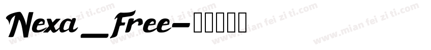 Nexa_Free字体转换