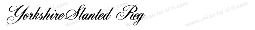 YorkshireSlanted-Reg字体转换
