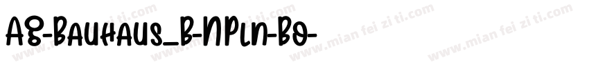 AG-Bauhaus_B-NPln-Bo字体转换