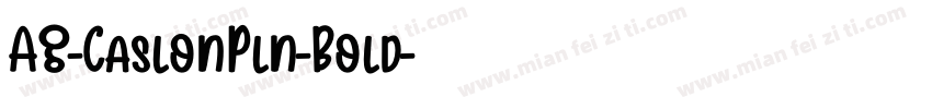 AG-CaslonPln-Bold字体转换