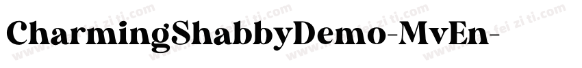 CharmingShabbyDemo-MvEn字体转换
