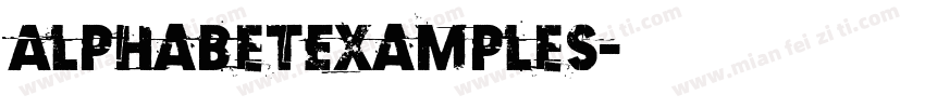 AlphabetExamples字体转换