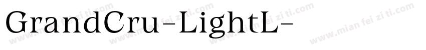GrandCru-LightL字体转换
