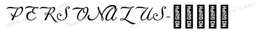 PERSONALUS字体转换