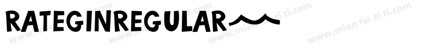 rateginregular字体转换