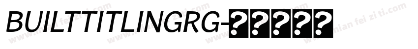 BuiltTitlingRg字体转换