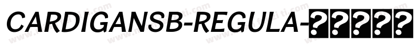 CardiganSb-Regula字体转换