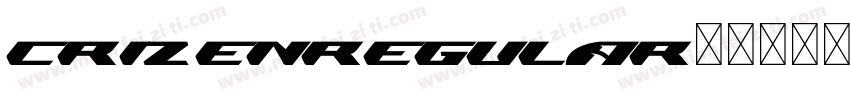 CrizenRegular字体转换