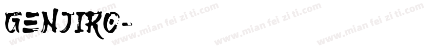 Genjiro字体转换