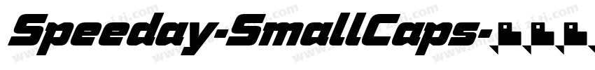 Speeday-SmallCaps字体转换