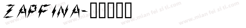 zapfina字体转换