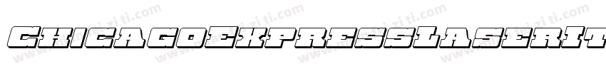 ChicagoExpressLaserItalic-ArAm字体转换