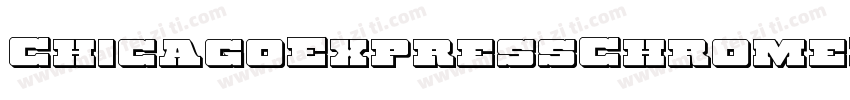 ChicagoExpressChromeItalic-gYX6字体转换