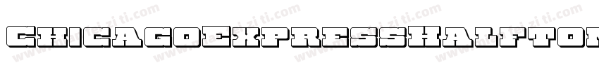 ChicagoExpressHalftoneItal-xepR字体转换
