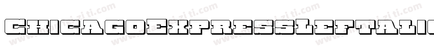ChicagoExpressLeftalic-qPJ0字体转换