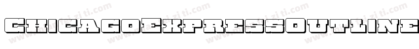 ChicagoExpressOutlineItalic-JPAn字体转换