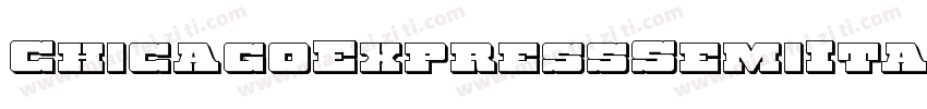 ChicagoExpressSemiItalic-03qX字体转换