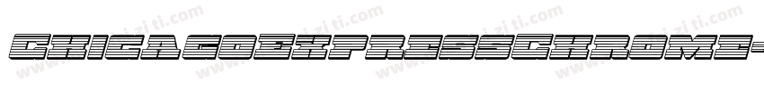 ChicagoExpressChrome-XxRK字体转换