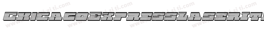 ChicagoExpressLaserItalic-ArAm字体转换