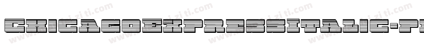 ChicagoExpressItalic-pd5Z字体转换