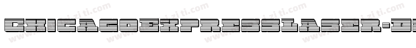 ChicagoExpressLaser-D2A0字体转换