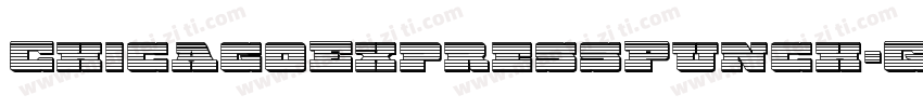 ChicagoExpressPunch-G9AZ字体转换