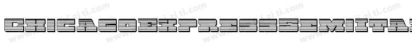 ChicagoExpressSemiItalic-03qX字体转换