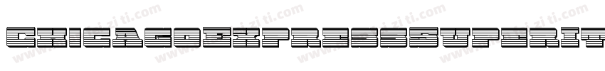 ChicagoExpressSuperItalic-zapl字体转换