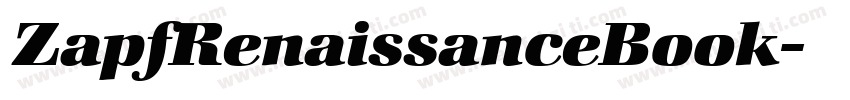 ZapfRenaissanceBook字体转换