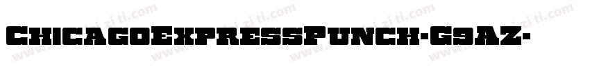 ChicagoExpressPunch-G9AZ字体转换