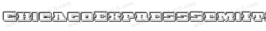ChicagoExpressSemiItalic-03qX字体转换