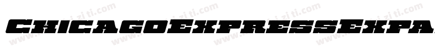ChicagoExpressExpandedItal-EvBl字体转换
