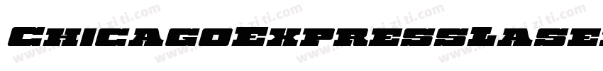 ChicagoExpressLaserItalic-ArAm字体转换
