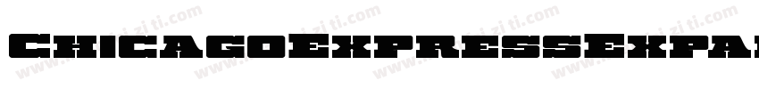 ChicagoExpressExpandedItal-EvBl字体转换