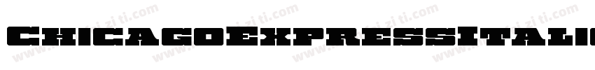 ChicagoExpressItalic-pd5Z字体转换